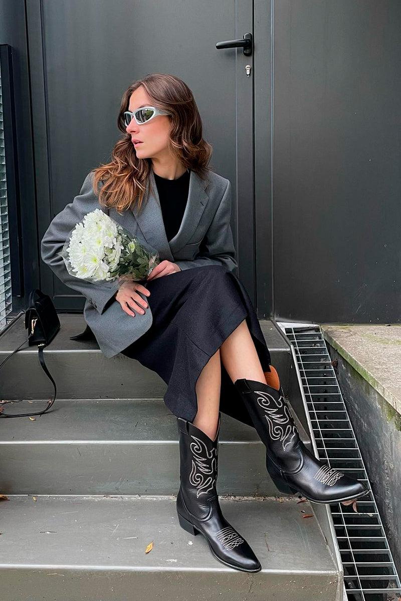 Bryan shoes Negro bordado - JANDRA