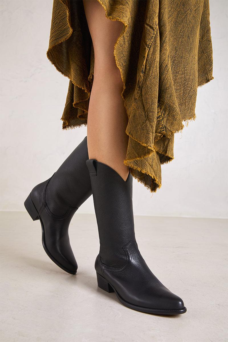 Bryan Shoes Negro Vintage - JANDRA