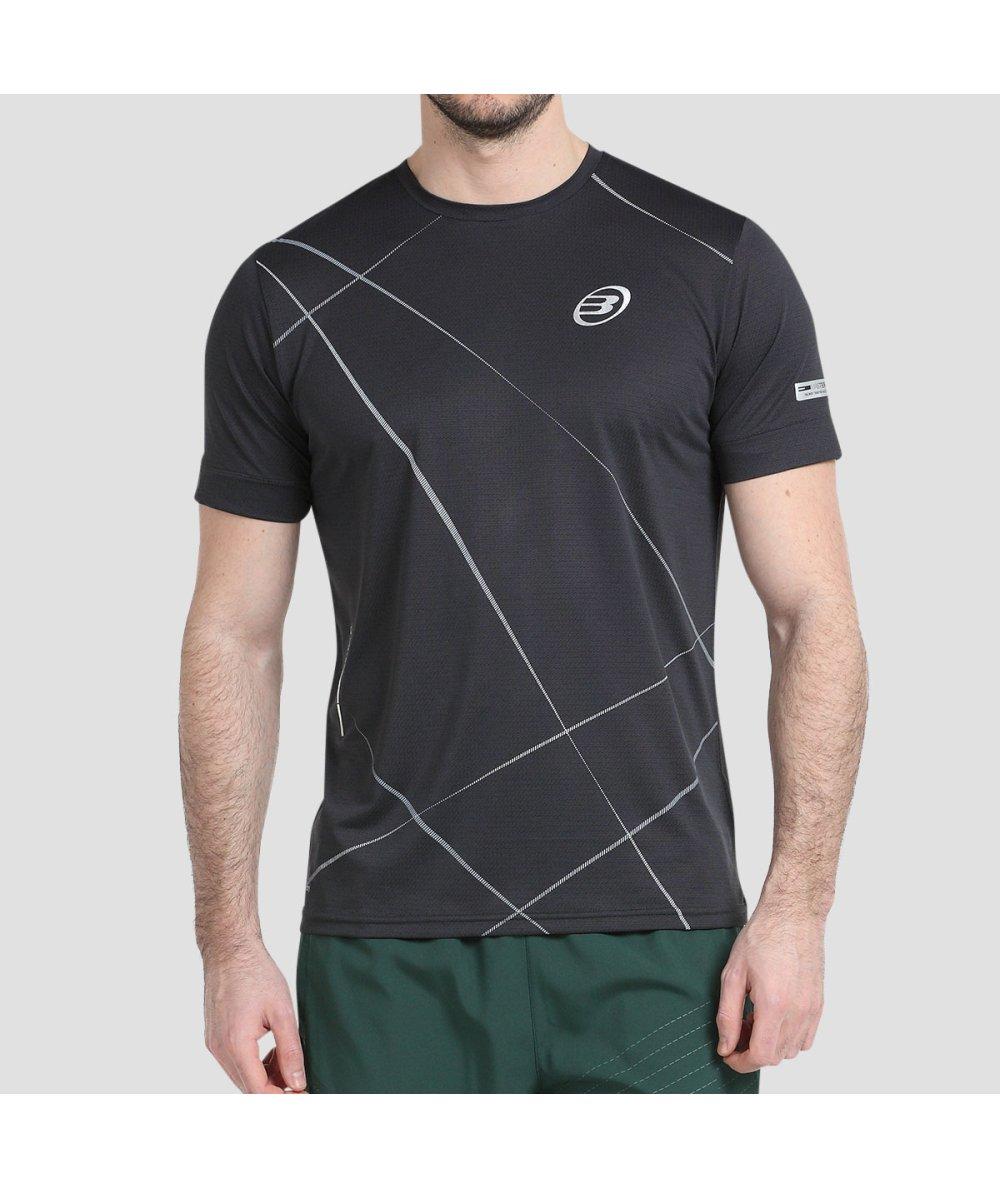 Bullpadel CAMISETA BULLPADEL AIREO NEGRO BICOLOR