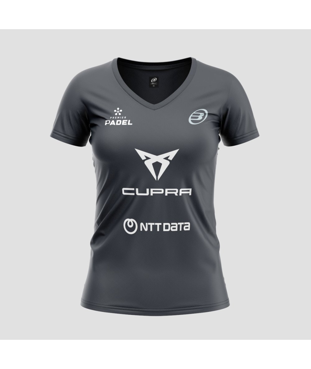 Bullpadel CAMISETA BULLPADEL LARDA TF DF NEGRO