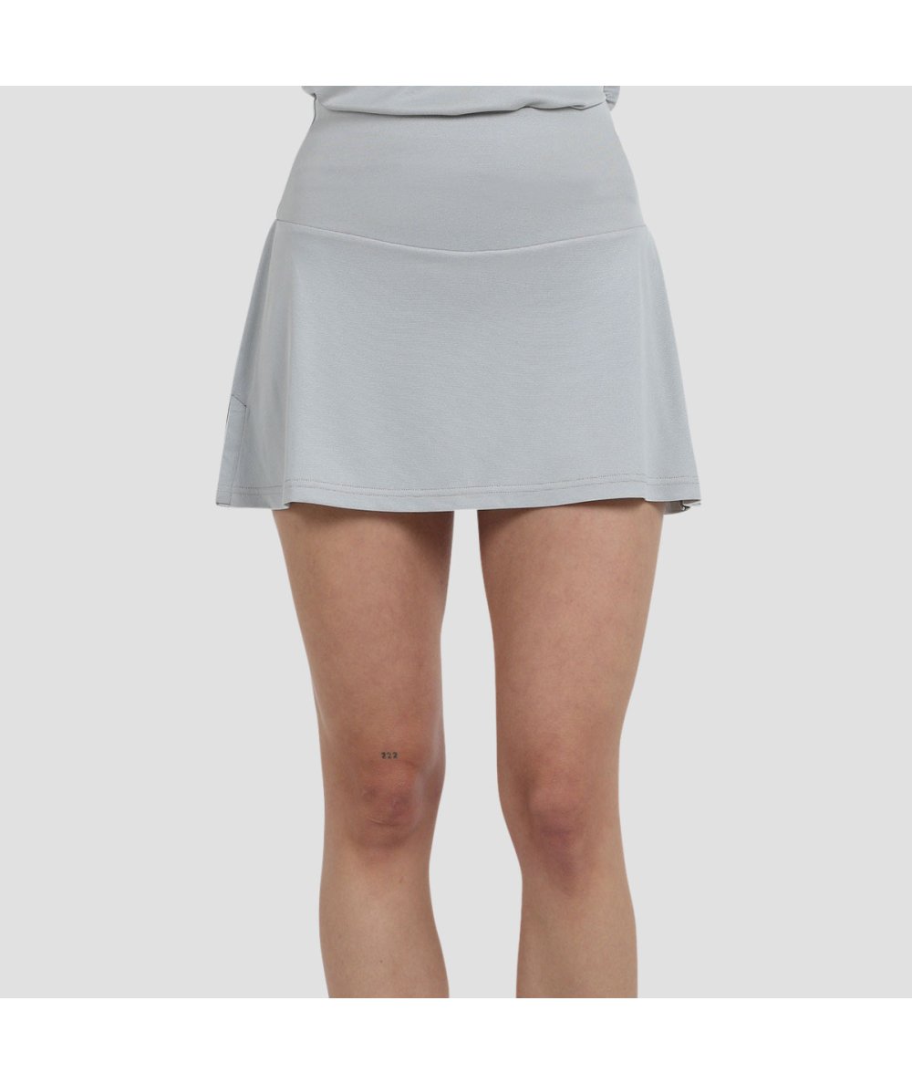 Bullpadel FALDA BULLPADEL DRUSO GRIS PERLA BICOLOR