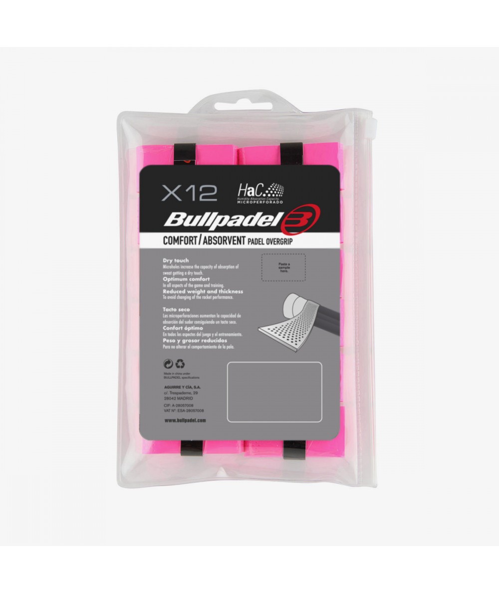 Bullpadel Overgrips Bullpadel GB-1601 rosa flúor