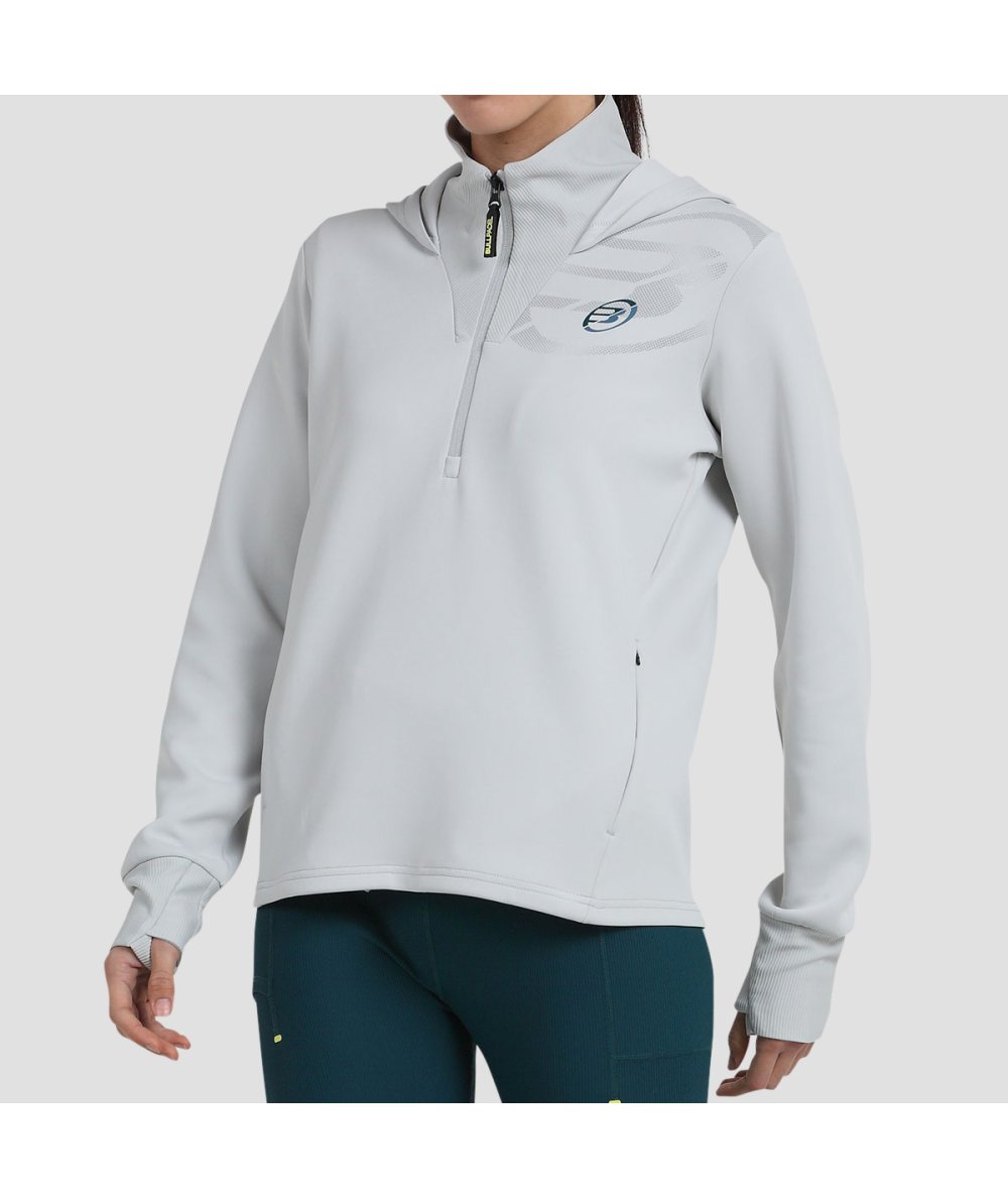 Bullpadel SUDADERA BULLPADEL OJALA GRIS CLARO