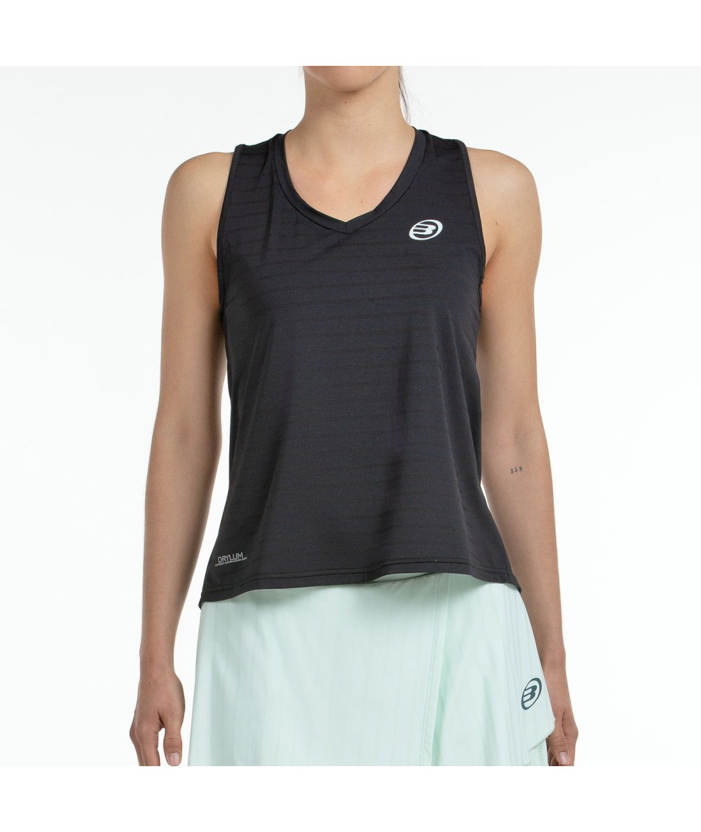 Bullpadel CAMISETA BULLPADEL ADIES NEGRO TEJIDO BICOLOR