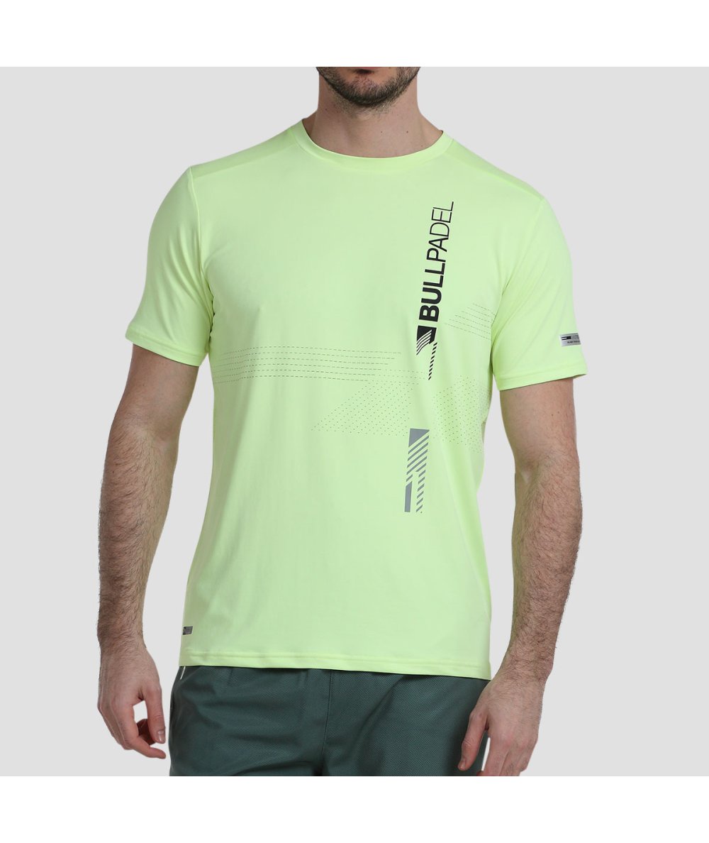 Bullpadel CAMISETA BULLPADEL ADIVE AMARILLO AZUFRE FLUOR
