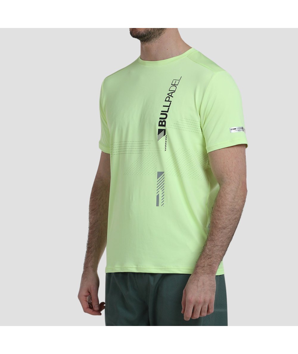 Bullpadel CAMISETA BULLPADEL ADIVE AMARILLO AZUFRE FLUOR