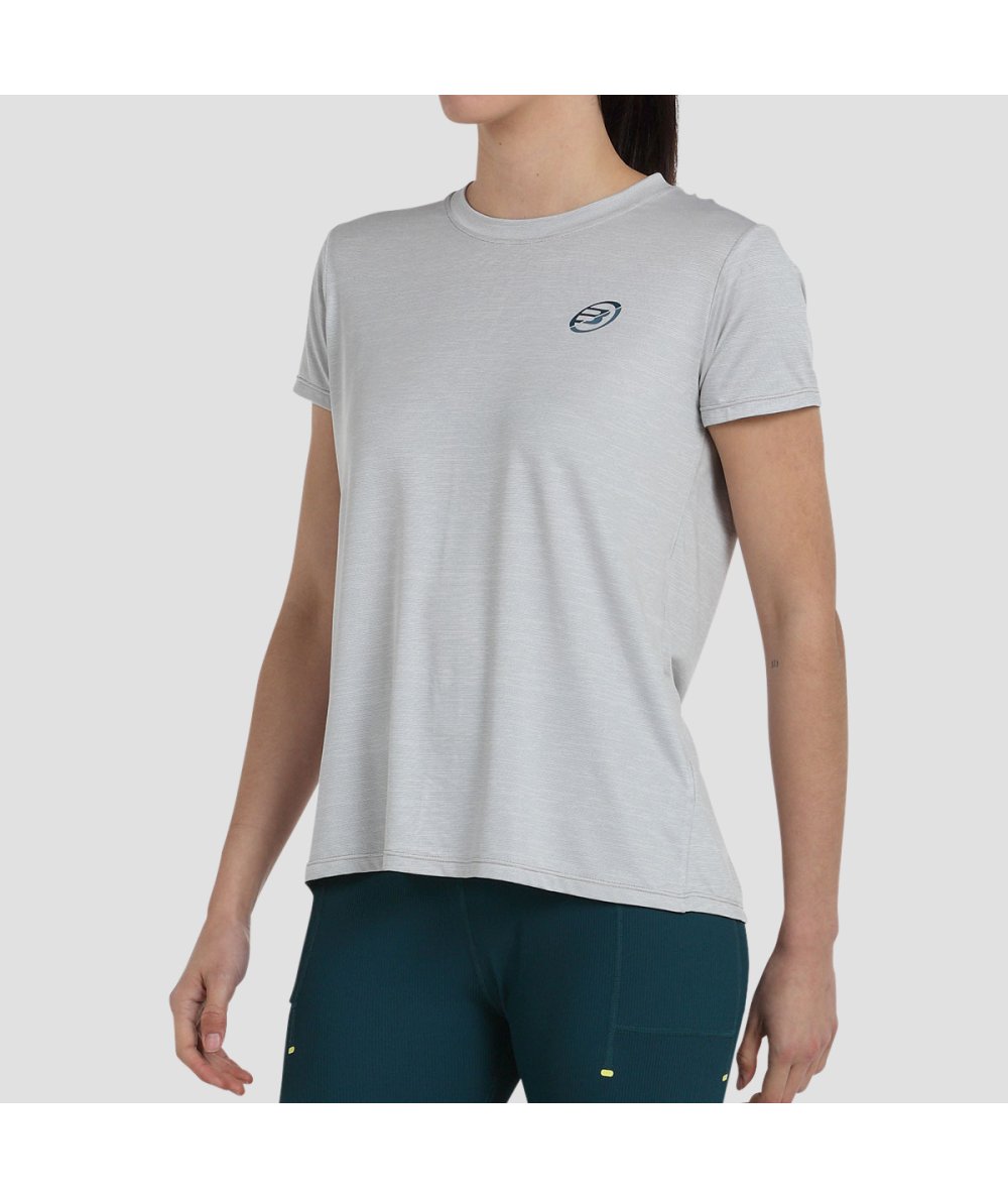 Bullpadel CAMISETA BULLPADEL OYELA GRIS CLARO BICOLOR