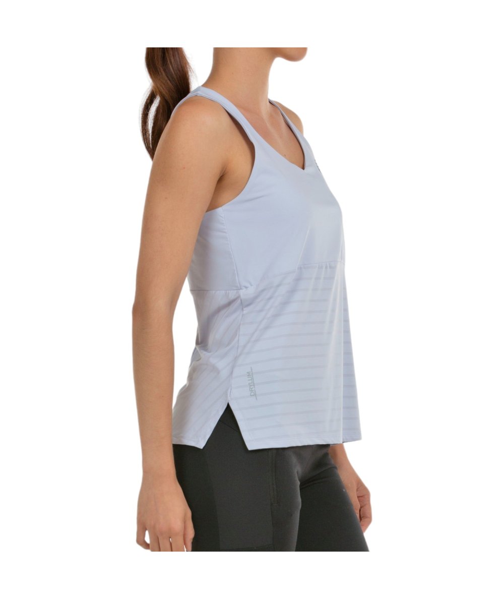 Bullpadel CAMISETA BULLPADEL OZA GRIS AZULADO TEJ.BICOLOR