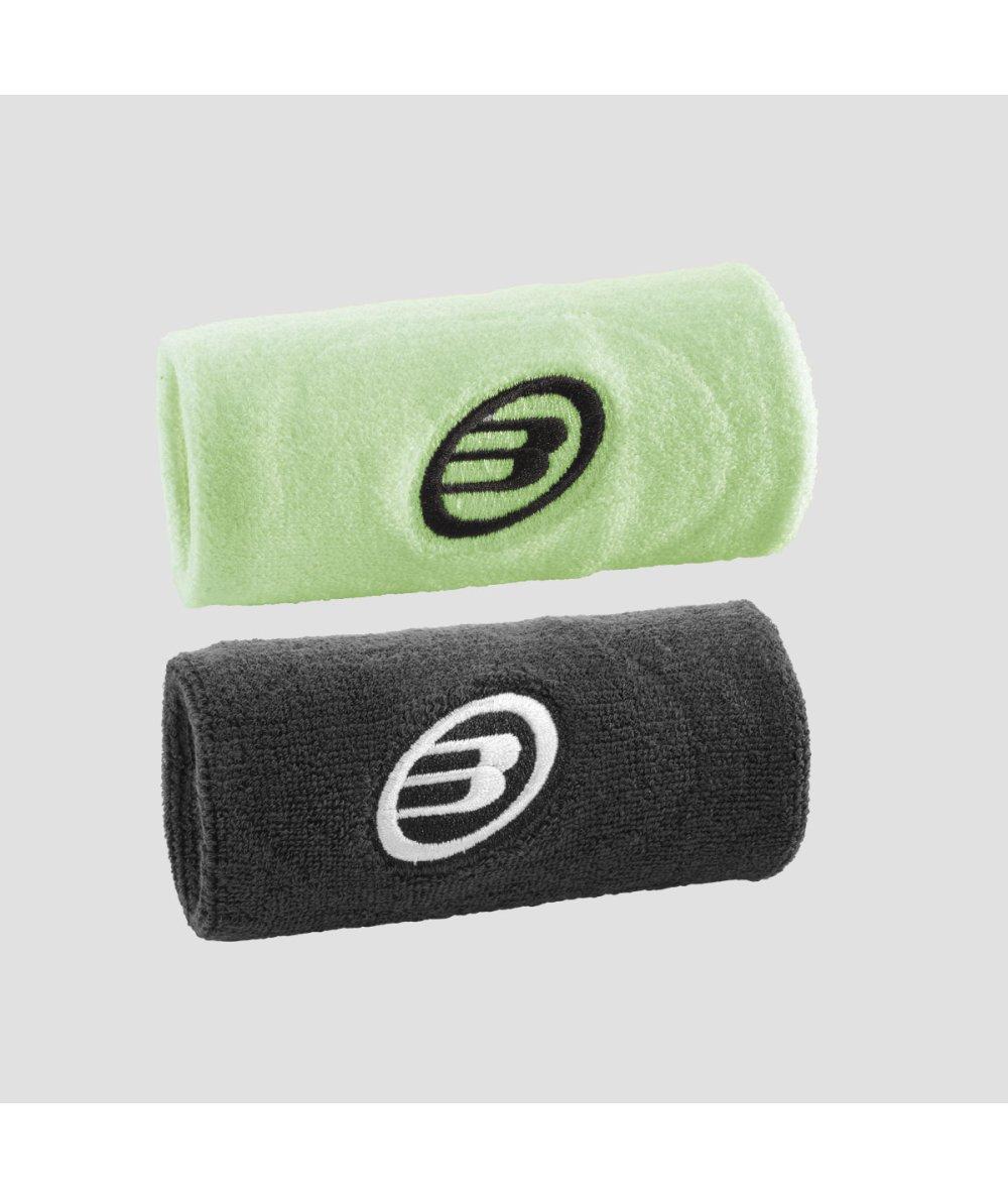 Bullpadel MUÑEQUERA BULLPADEL BPMU-243 NEGRO/AMARILLO AZUFRE FLUOR