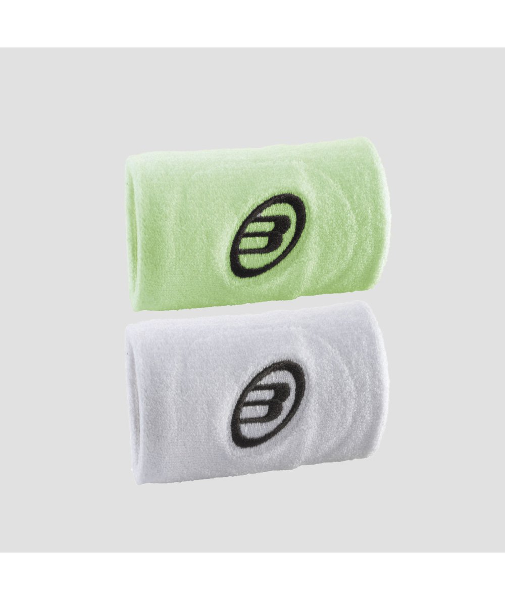 Bullpadel MUÑEQUERA BULLPADEL BPMU2405 AMARILLO AZUFRE FLUOR/BLANCO