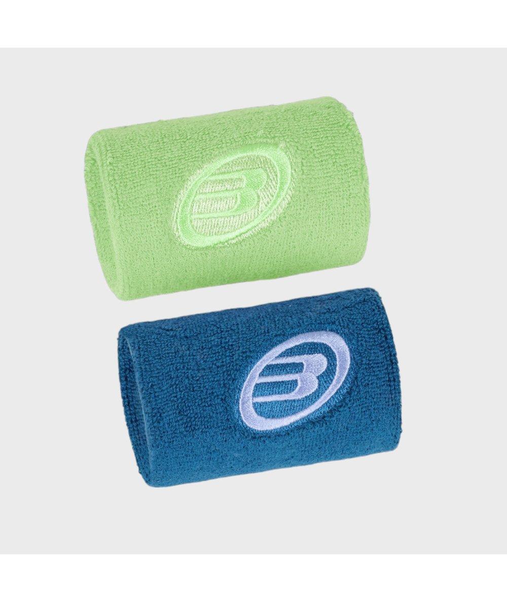 Bullpadel MUÑEQUERA BULLPADEL BPMU2405 I BG VERDE MANZANA/AZUL OSCURO