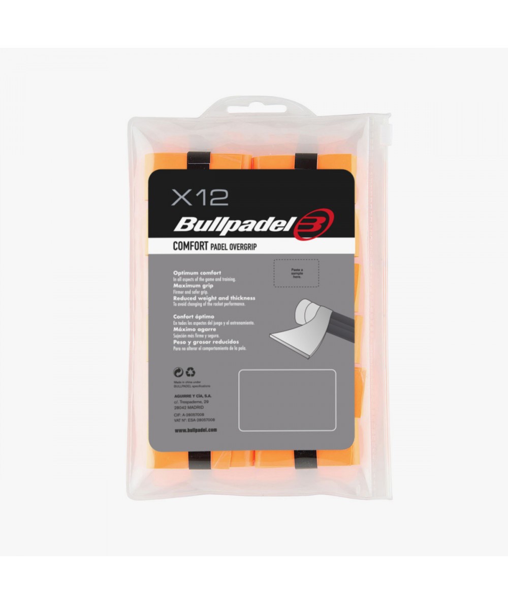 Bullpadel Overgrips Bullpadel GB-1600 naranja fluor