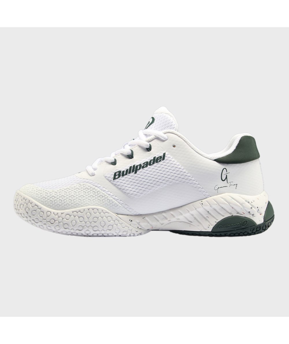 Bullpadel ZAPATILLA BULLPADEL ELITE 24I BLANCO Y VERDE
