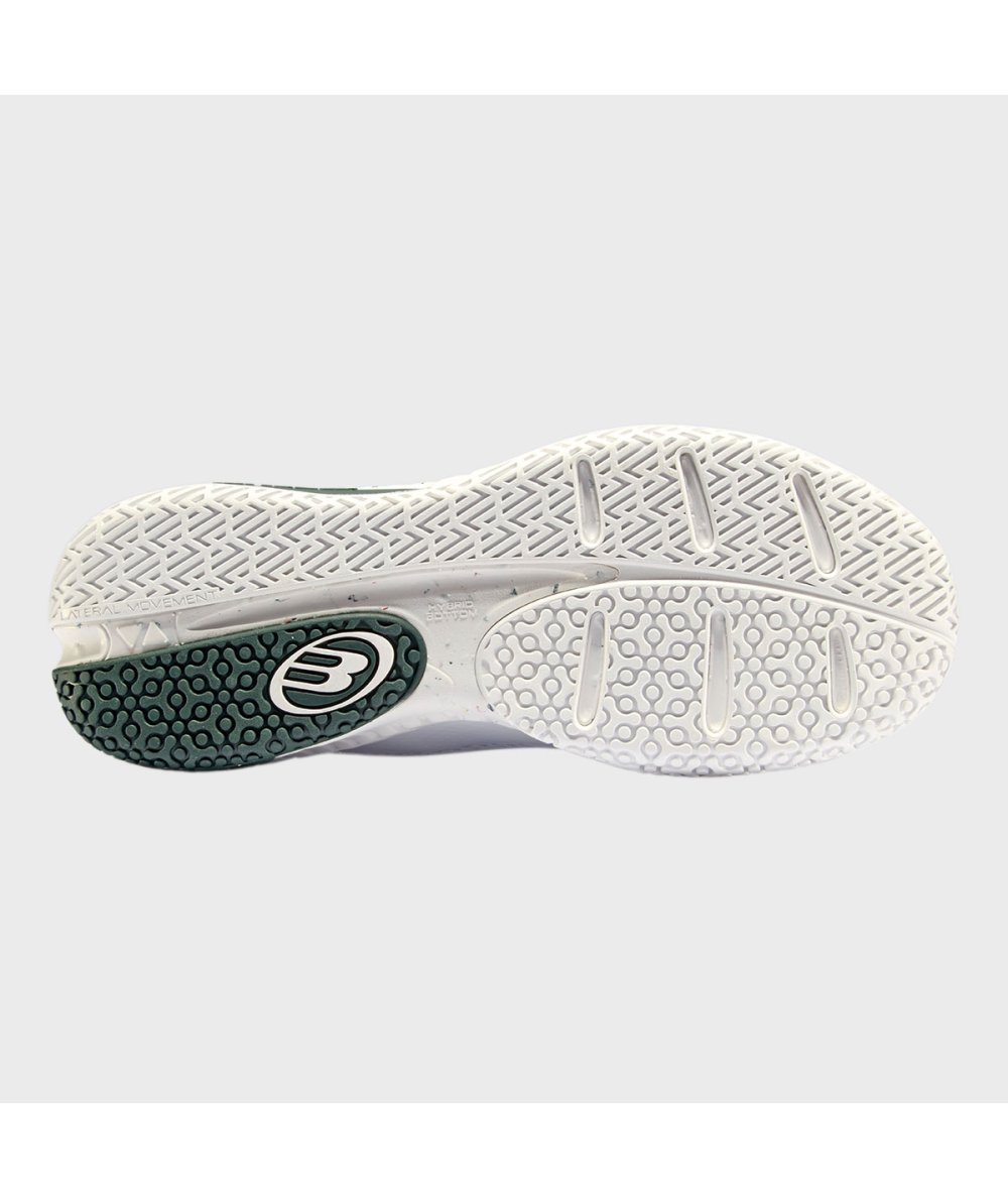 Bullpadel ZAPATILLA BULLPADEL ELITE 24I BLANCO Y VERDE