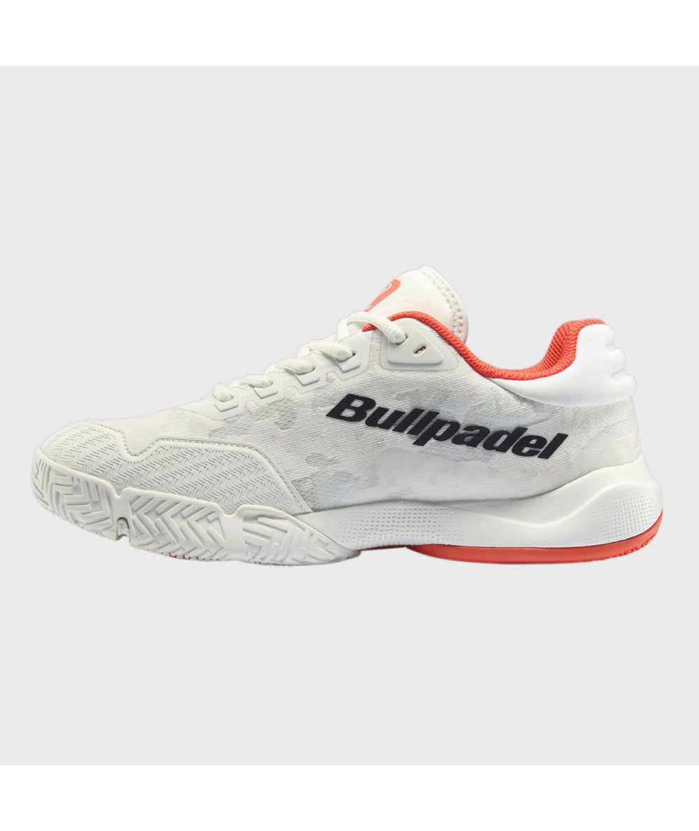Bullpadel ZAPATILLA BULLPADEL FLOW 24I BLANCO Y NARANJA
