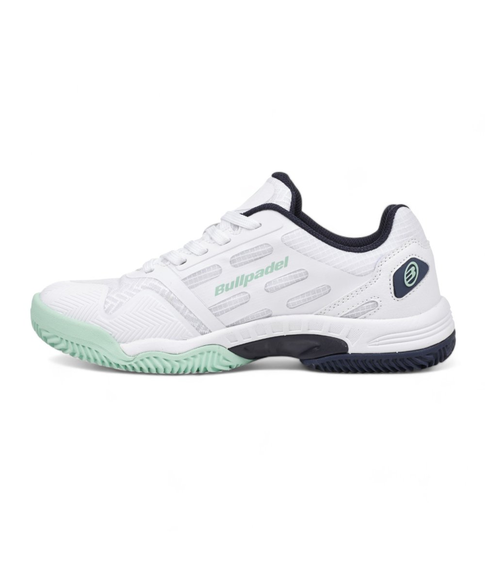 Bullpadel ZAPATILLA BULLPADEL INDIGA W 25V BLANCO Y TURQUESA