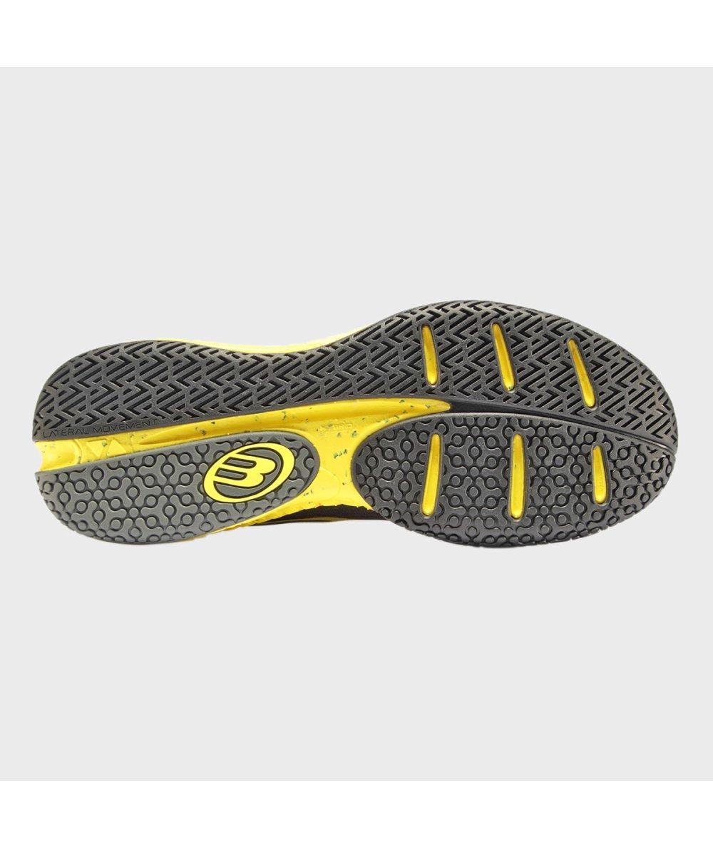 Bullpadel ZAPATILLA BULLPADEL IONIC 24I NEGRO Y AMARILLO