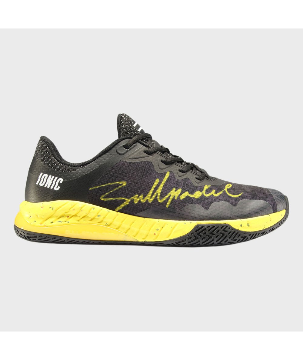 Bullpadel ZAPATILLA BULLPADEL IONIC 24I NEGRO Y AMARILLO