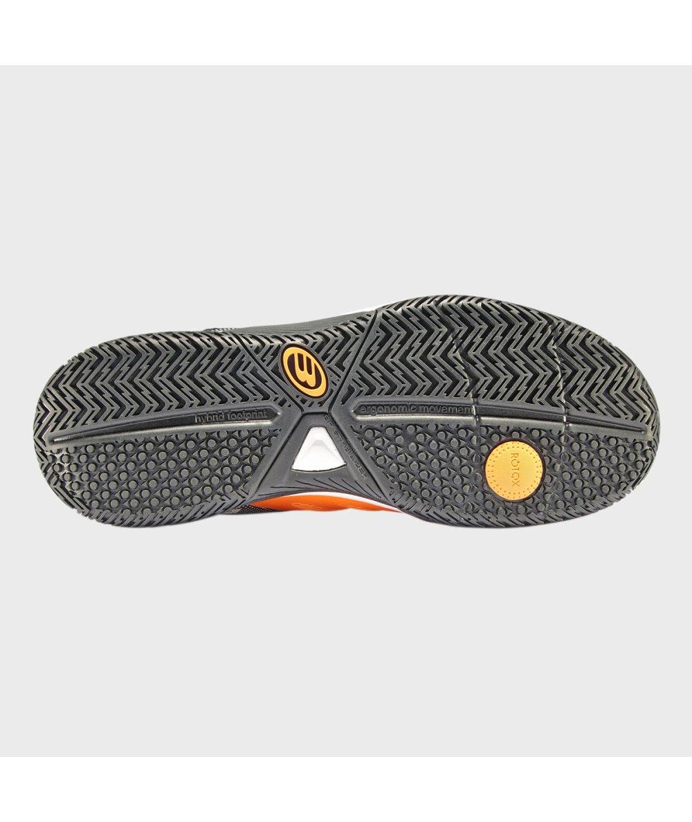 Bullpadel ZAPATILLA BULLPADEL PERFORMANCE COMFORT 24I NEGRO Y NARANJA
