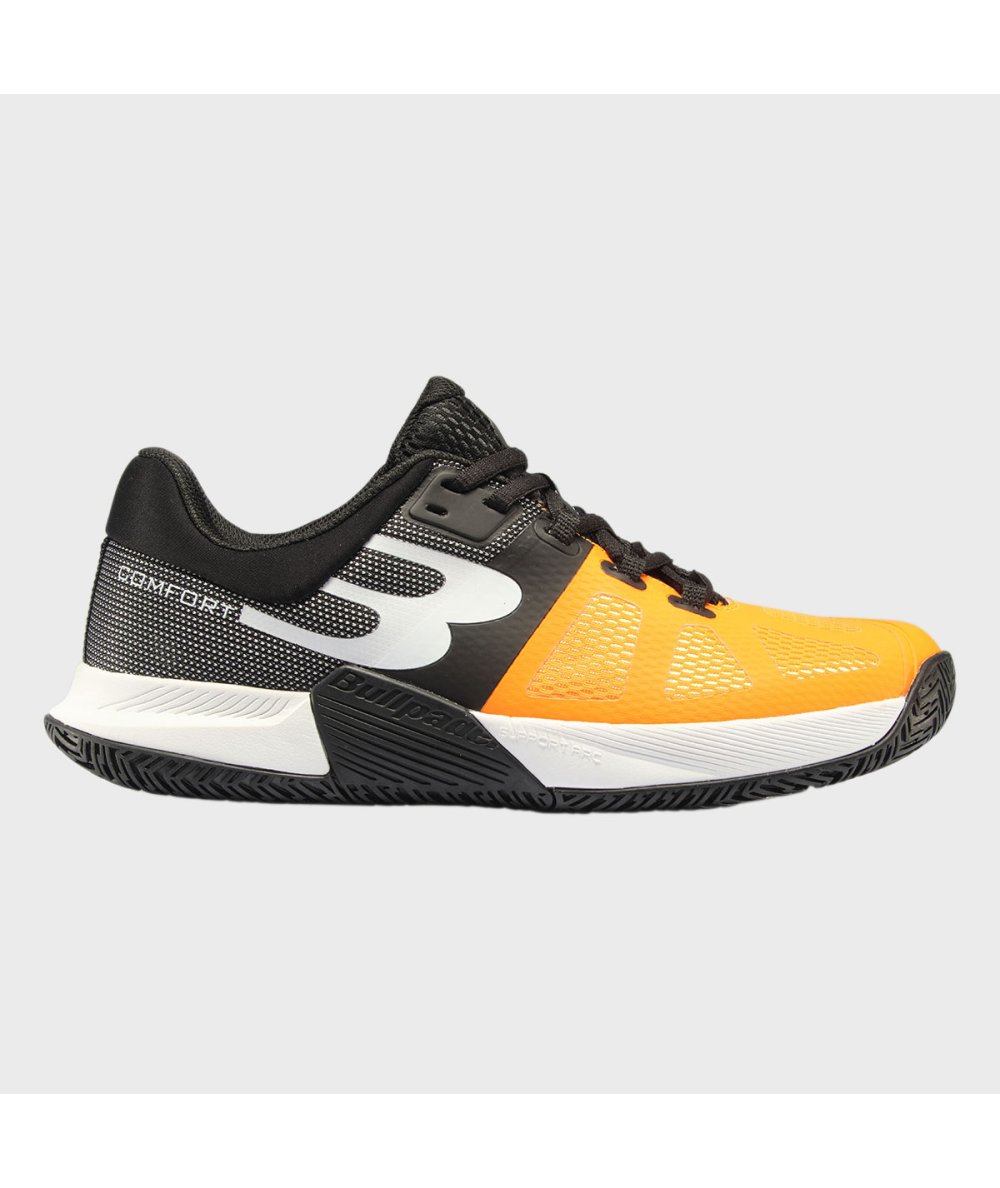 Bullpadel ZAPATILLA BULLPADEL PERFORMANCE COMFORT 24I NEGRO Y NARANJA