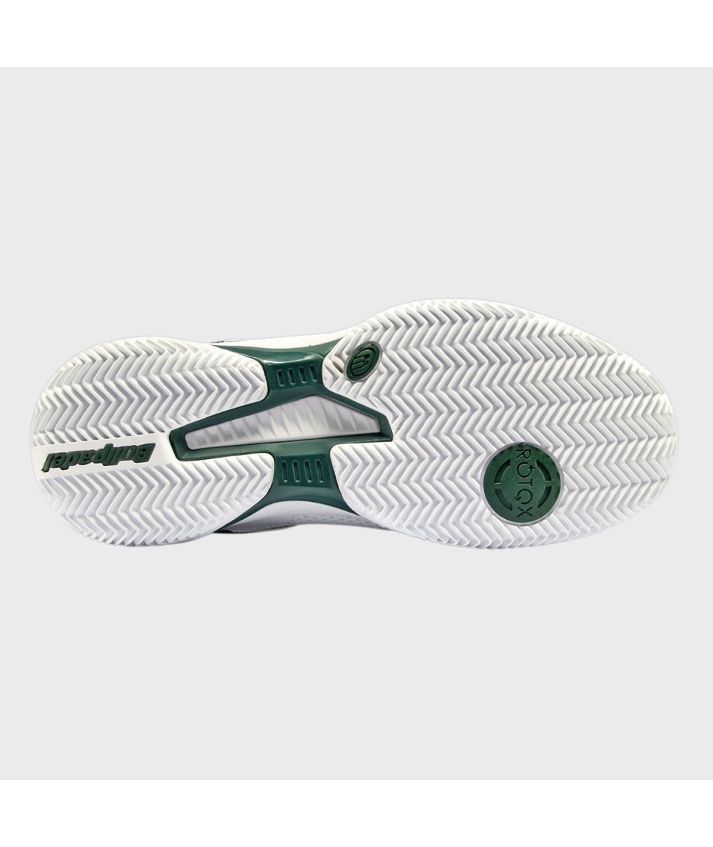 Bullpadel ZAPATILLA BULLPADEL PERFORMANCE GRIP 24I BLANCO Y VERDE