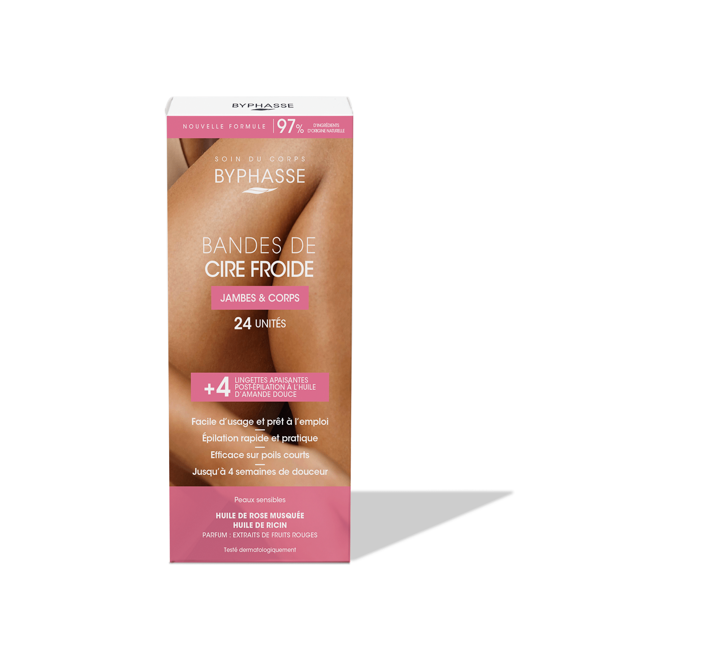 Byphasse COLD WAX STRIPS (24 STRIPS + 4 WIPES)