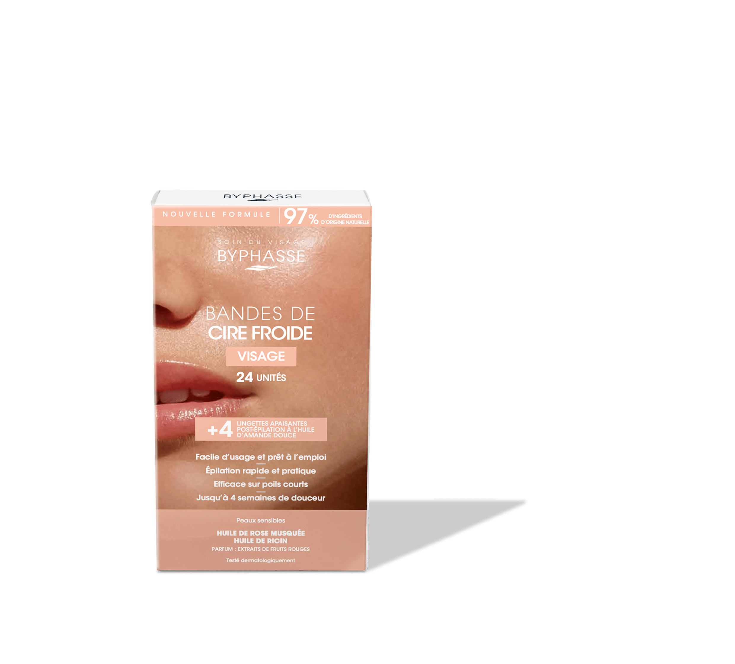 Byphasse COLD WAX STRIPS (24 STRIPS + 4 WIPES)