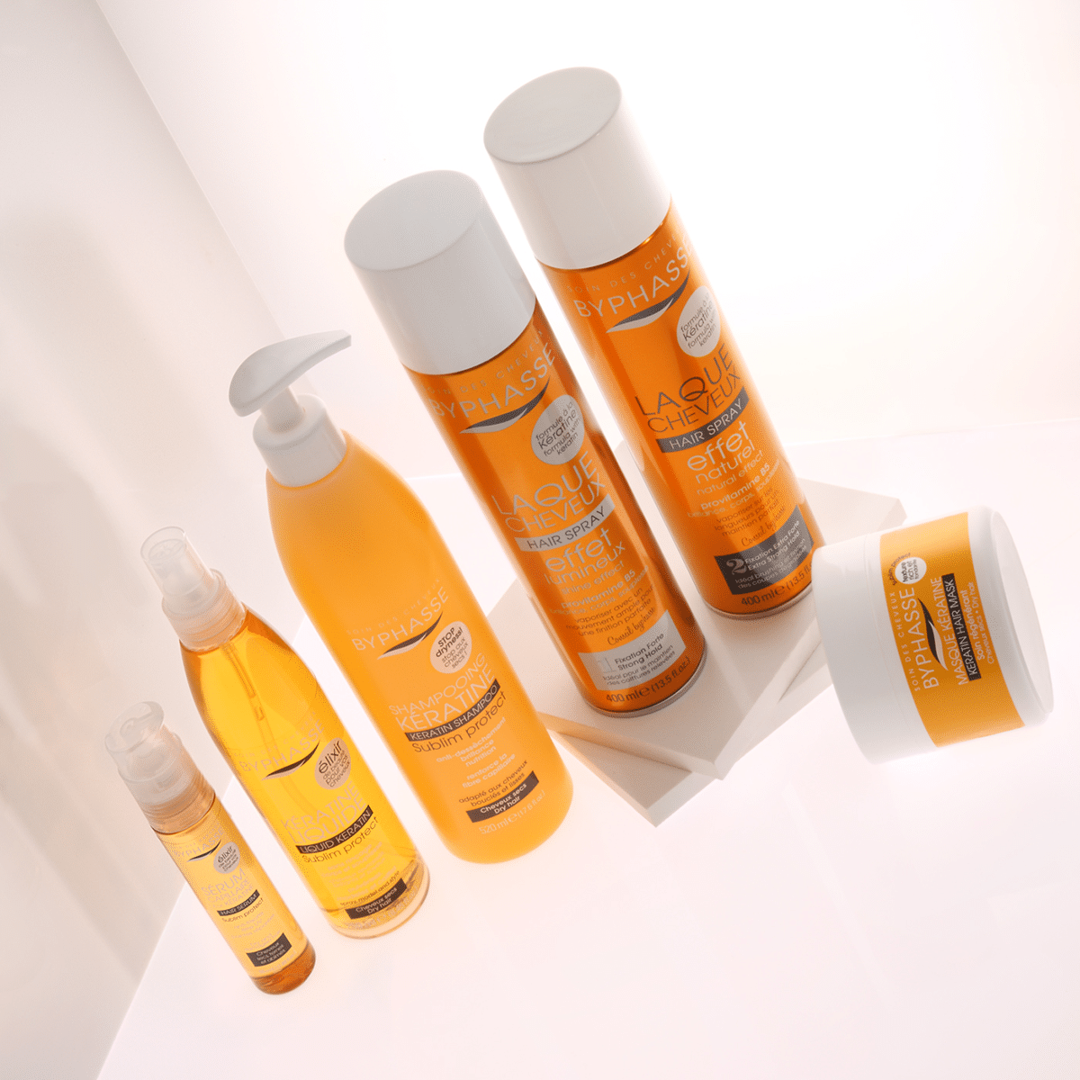 Byphasse HAIR SPRAY KERATIN NATURAL EFFECT 400ML