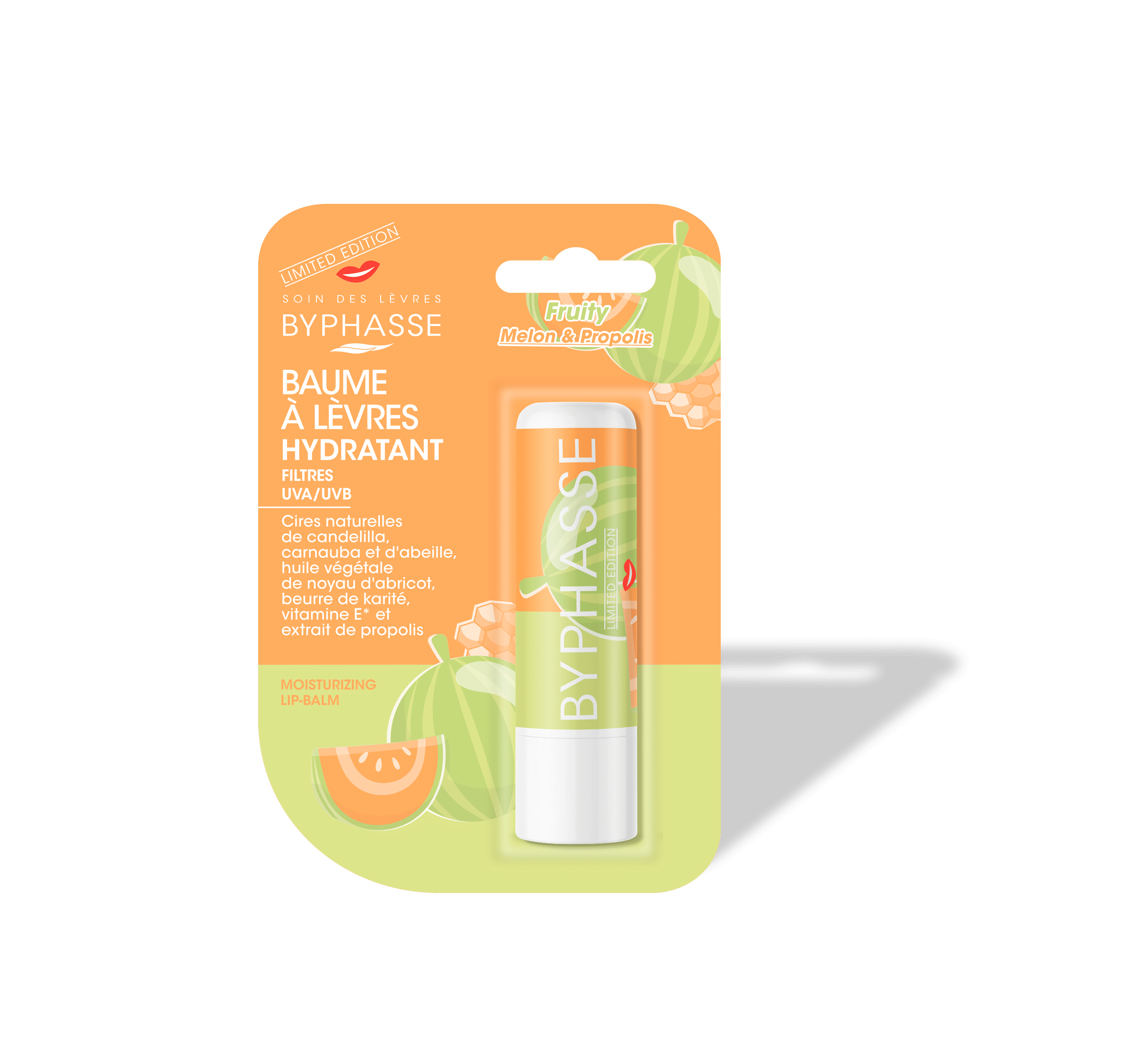 Byphasse LIP-BALM LIMITED EDITION FRUITY MELON & PROPOLIS 4 8G