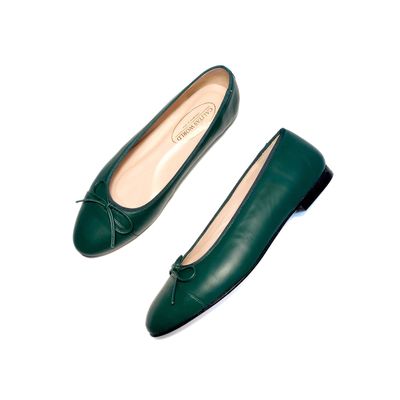 Calita Shoes BALLERINAS FLATS GREEN STIRLING 4200 R63 PELLE