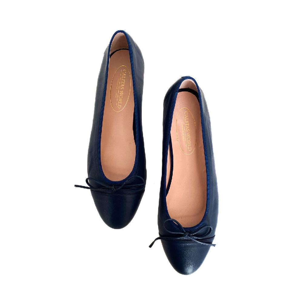 Calita Shoes BALLERINAS FLATS NAVY PELLE