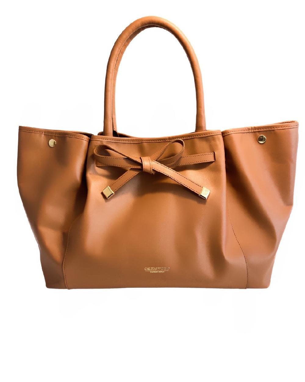 Calita Shoes CALA TOTE CARAMEL (SMOOTH )