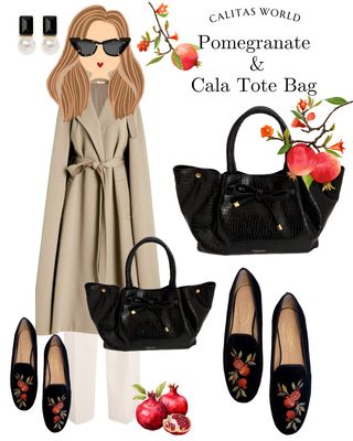 Calita Shoes LOAFERS BLACK VELVET POMEGRANATE