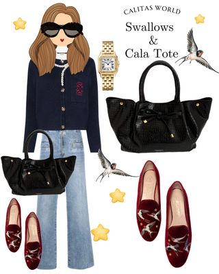 Calita Shoes LOAFERS BURGUNDY VELVET R48 ​SWALLOWS