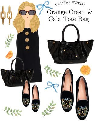 Calita Shoes ​LOAFERS FLORAL/ORANGES CREST MONOGRAM