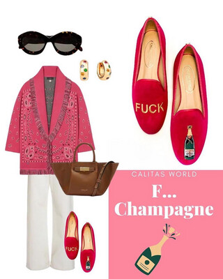 Calita Shoes LOAFERS FUCHSIA SUEDE​ F CHAMPAGNE