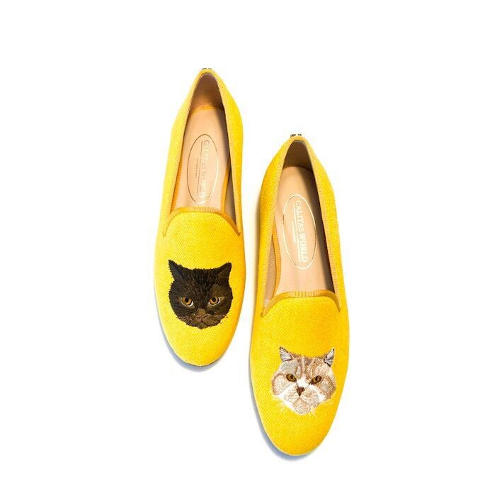Calita Shoes LOAFERS YELLOW 16ACO LINEN CATS