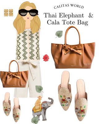 Calita Shoes ​MULES NATURAL LINEN THAI ELEPHANT