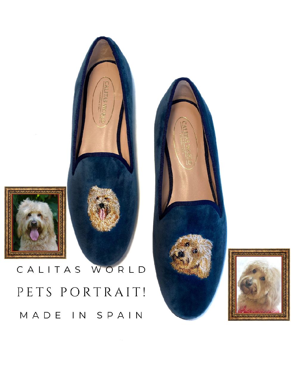 Calita Shoes CUSTOM WOMEN´S LOAFERS WITH TWO DIFFERENT IMAGES ONE ON THE RIGHT FOOT AND THE OTHER ON THE LEFT FOOT