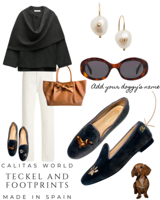 Calita Shoes LOAFERS GRAY 8ACO VELVET TECKEL AND FOOTPRINTS