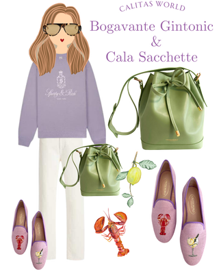 Calita Shoes ​LOAFERS LAVENDER LINEN BOGAVANTE AND GINTONIC