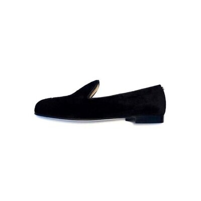 Calita Shoes ​LOAFERS MEN BLACK VELVET OYSTERS AND GINTONIC