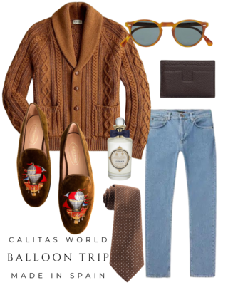 Calita Shoes ​LOAFERS MEN BROWN CHOCOLATE 16TX VELVET BALLOON TRIP