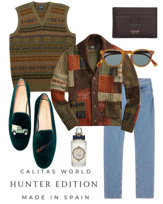 Calita Shoes ​LOAFERS MEN GREEN 12TX VELVET DEFEND-ER AND SHOTGUN