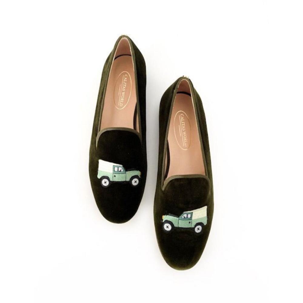 Calita Shoes ​LOAFERS MEN GREEN 8CO VELVET DEFEND-ER