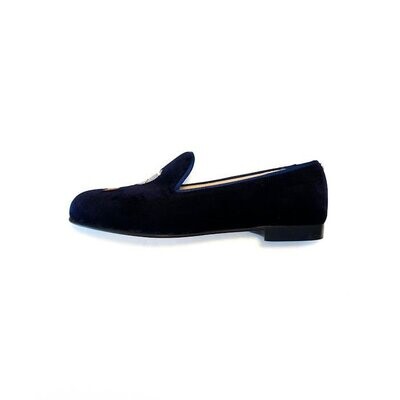 Calita Shoes LOAFERS MEN NAVY 9CO VELVET R22 BALLOON FLEECE