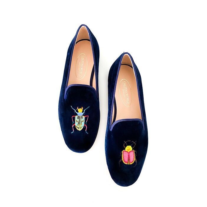 Calita Shoes ​LOAFERS MEN NAVY 9CO VELVET R22 BEETLES