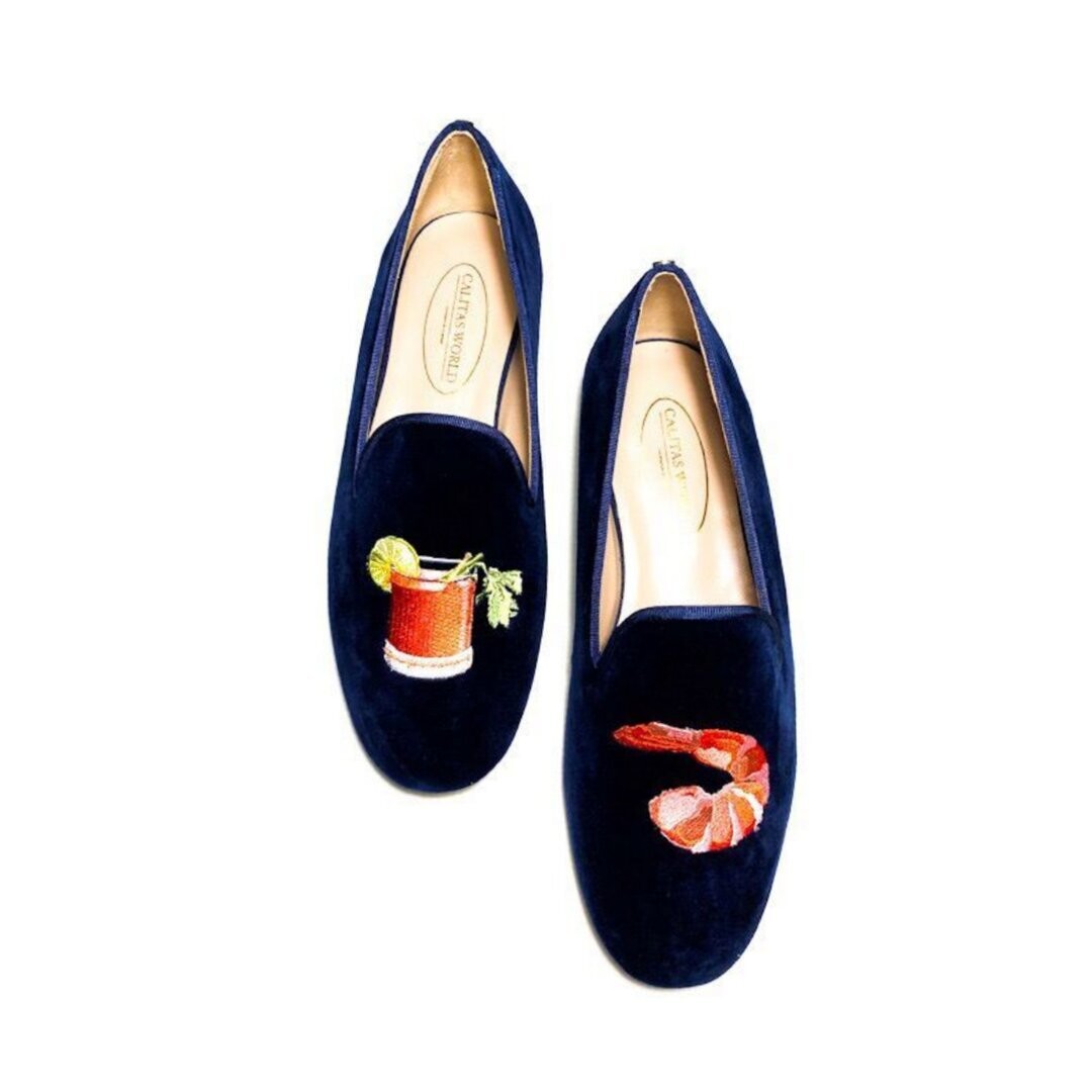 Calita Shoes ​LOAFERS MEN NAVY 9CO VELVET R22 BLOODY MARY AND SHRIMP