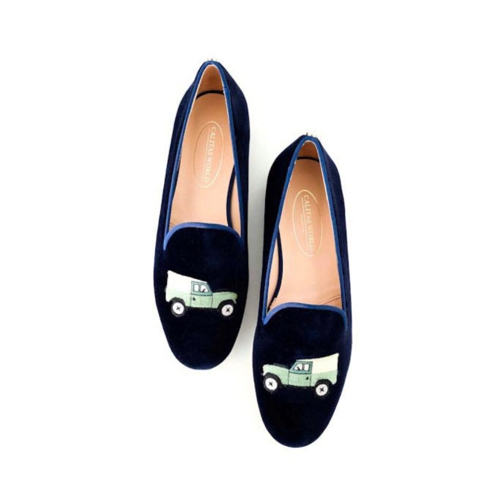 Calita Shoes LOAFERS MEN NAVY 9CO VELVET R22 DEFEND-ER