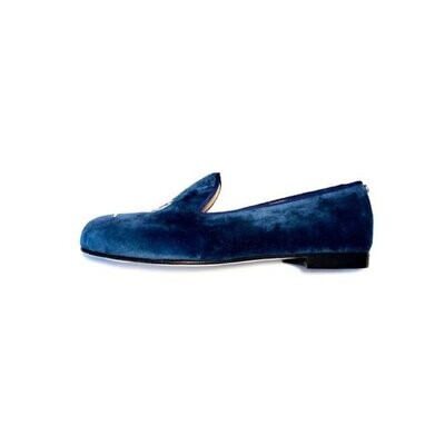 Calita Shoes ​LOAFERS MEN PETROLEUM BLUE 01TX VELVET OYSTERS AND GINTONIC